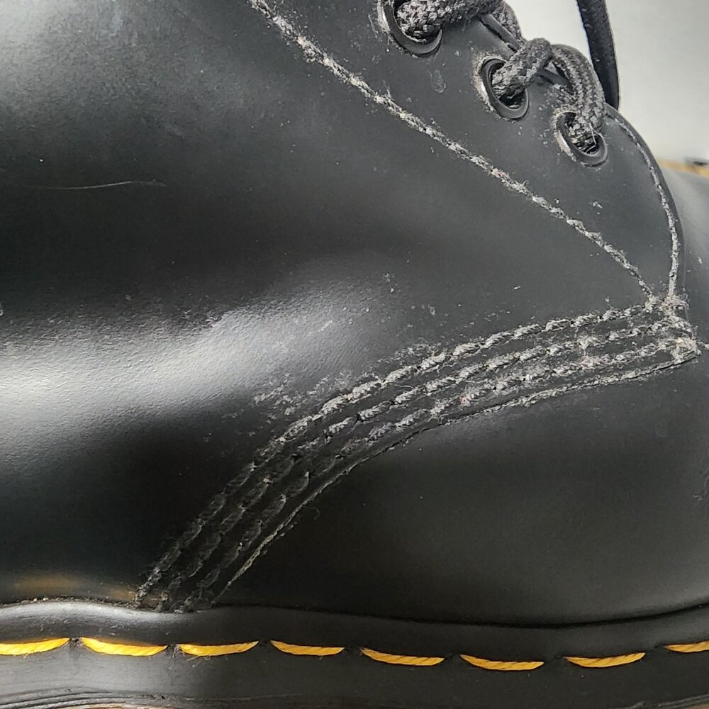 Dr Marten 1460 Black Smooth Leather Lace Up Boots Women's Size 9 - Picture 14 of 14